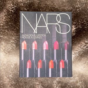 NARS lipstick color samples
